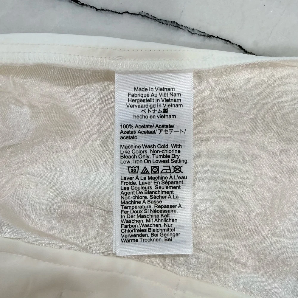 NWT J.Crew ($148) Stratus Pant Textured Satin Ivory Small - Picture 8 of 8